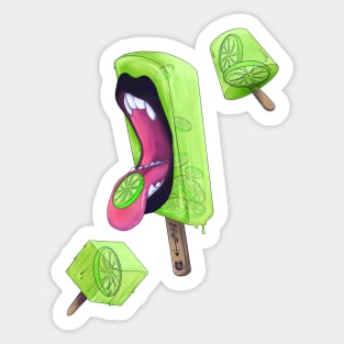 Lime Popsicle Sticker